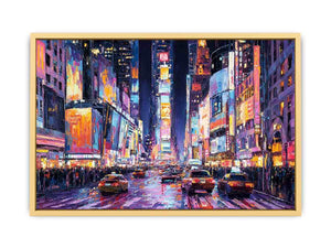 Times Square Glow  Streched canvas