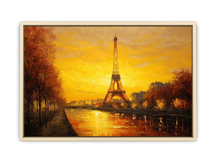 Eiffel Tower Sunset  Art Print