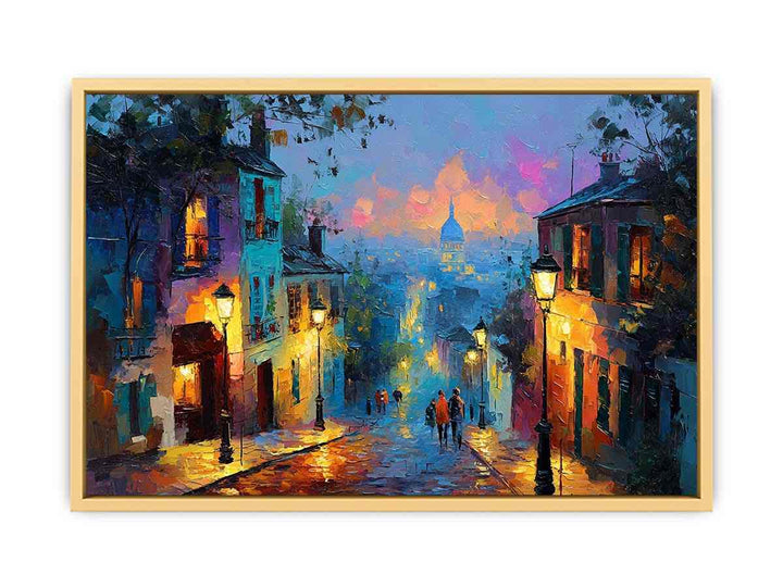 Montmartre Street  Streched canvas