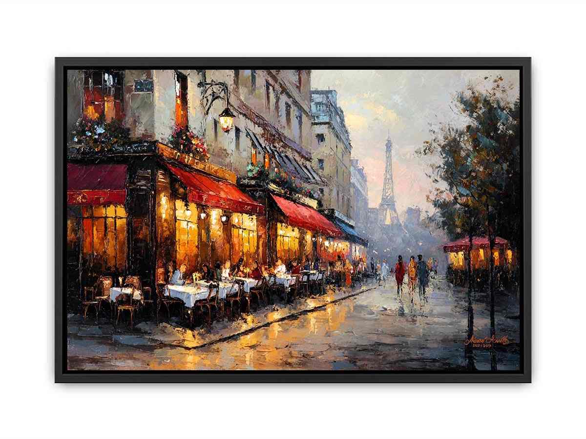 Paris Street Cafe  Canvas Print
