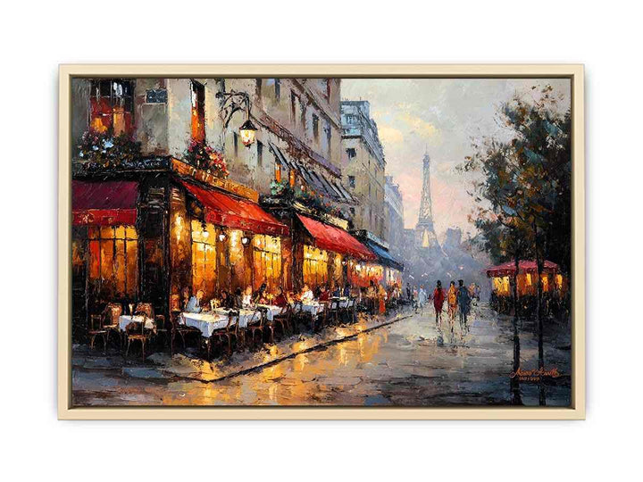 Paris Street Cafe  Art Print