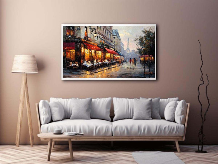 Paris Street Cafe Painting