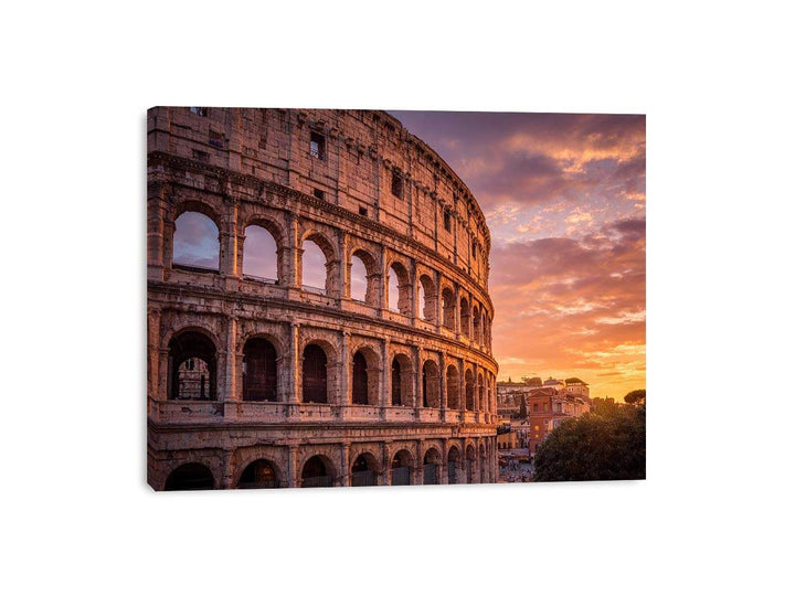Rome Colosseum Sunset Painting