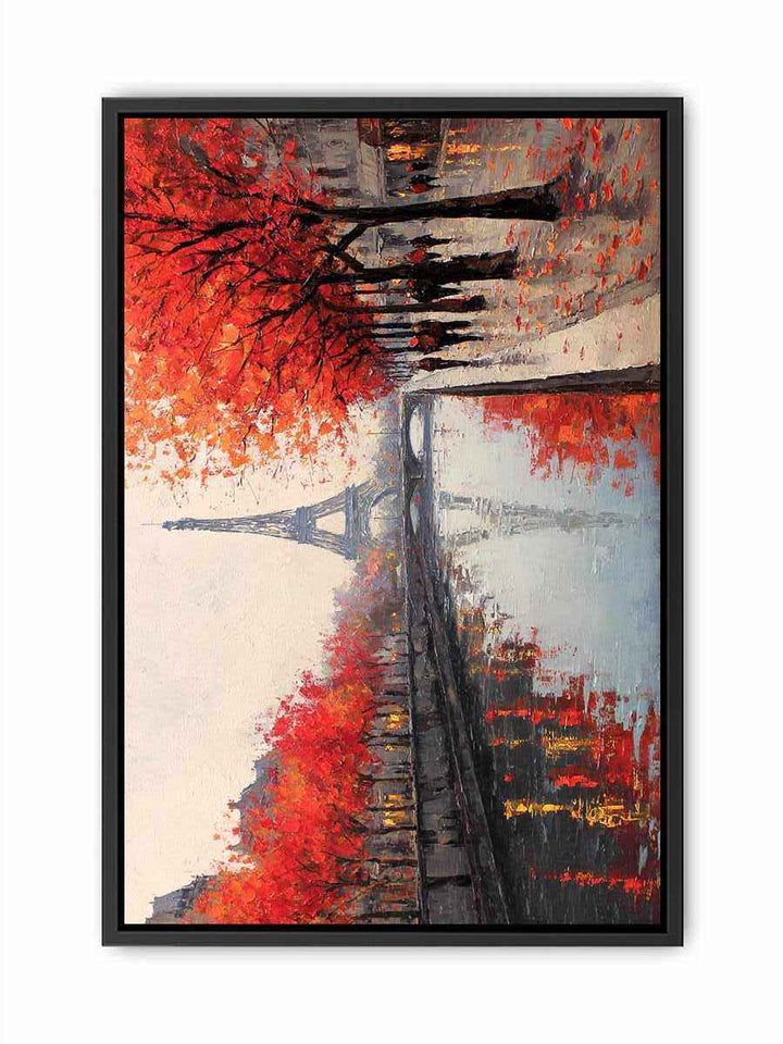 Paris in Autumn Glow   Canvas Print