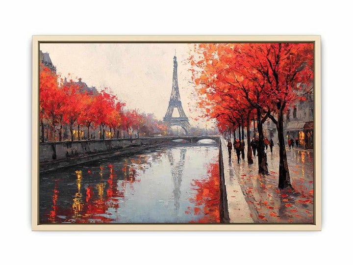 Paris in Autumn Glow   Art Print