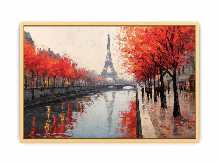 Paris in Autumn Glow   Streched canvas
