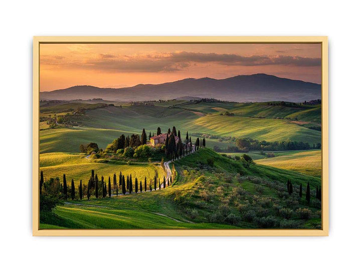 Tuscany Rolling Hills  Streched canvas
