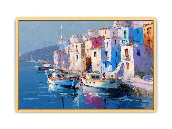 Greek Island Serenity  Streched canvas
