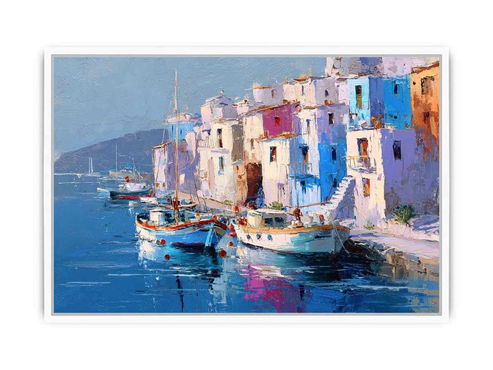 Greek Island Serenity Framed Print