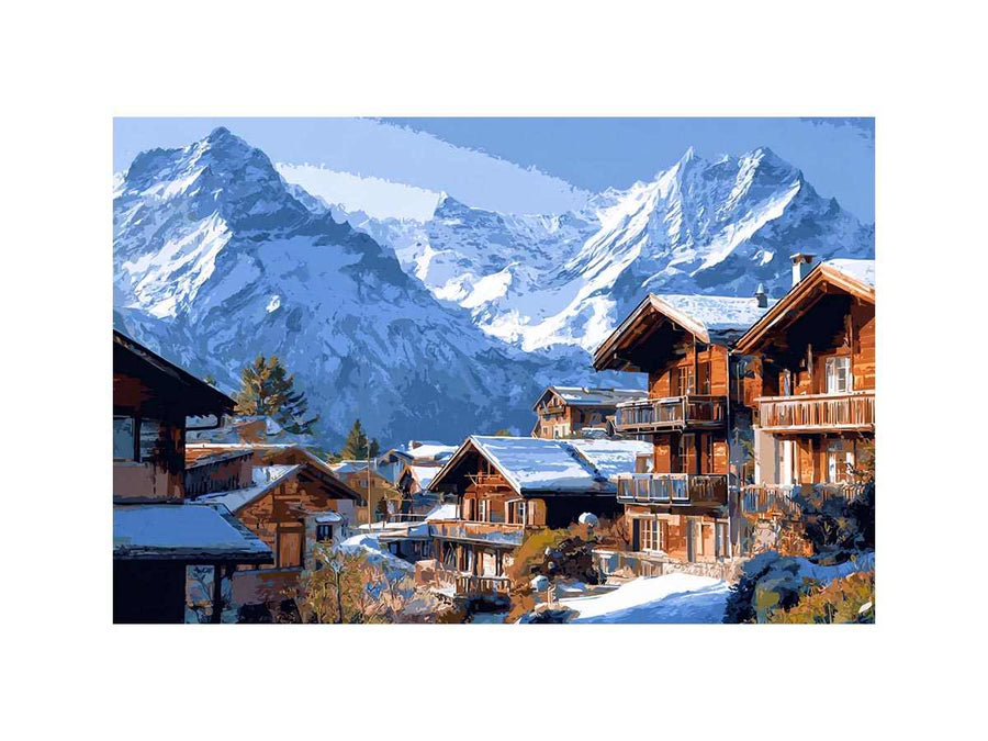 Swiss Alps Village Charm