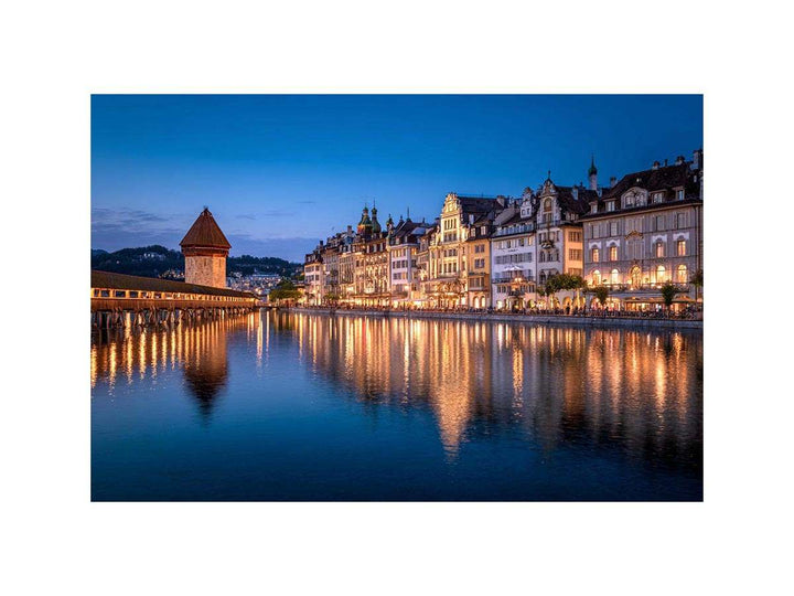 Lucerne Bridge Reflections