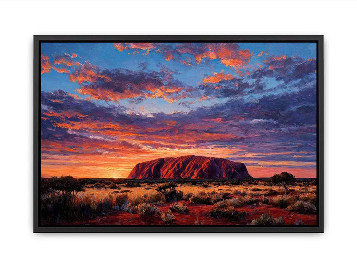 Uluru Sunset Majesty  Canvas Print