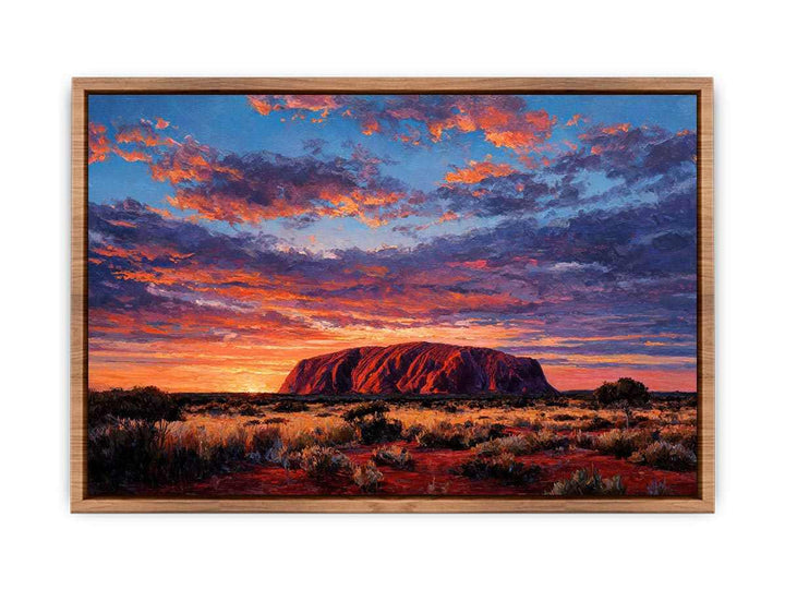 Uluru Sunset Majesty Poster