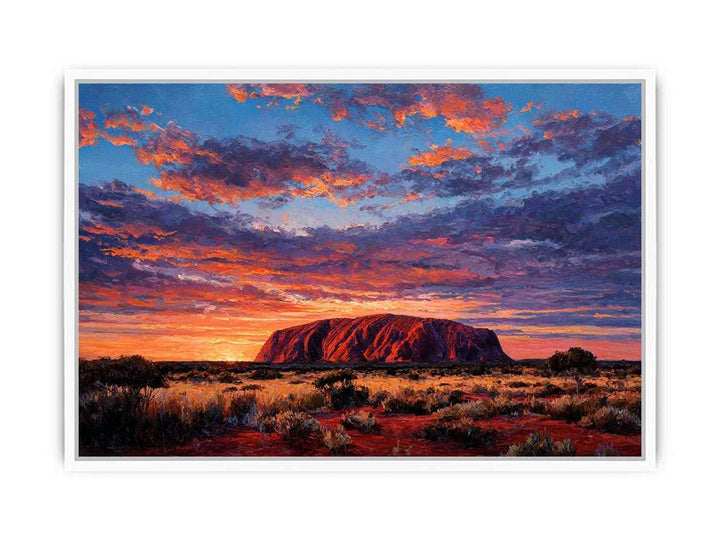Uluru Sunset Majesty Framed Print