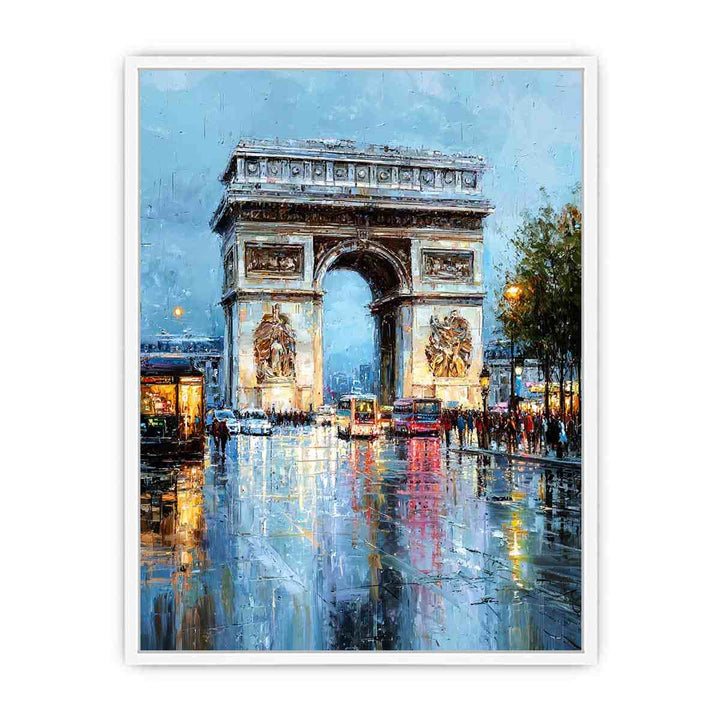 Arc De Triomphe Paris Painting Framed Print
