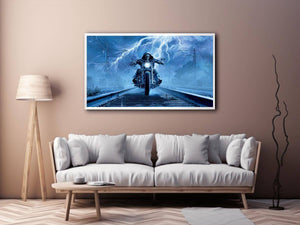 Rider Motorcycle  Canvas Print