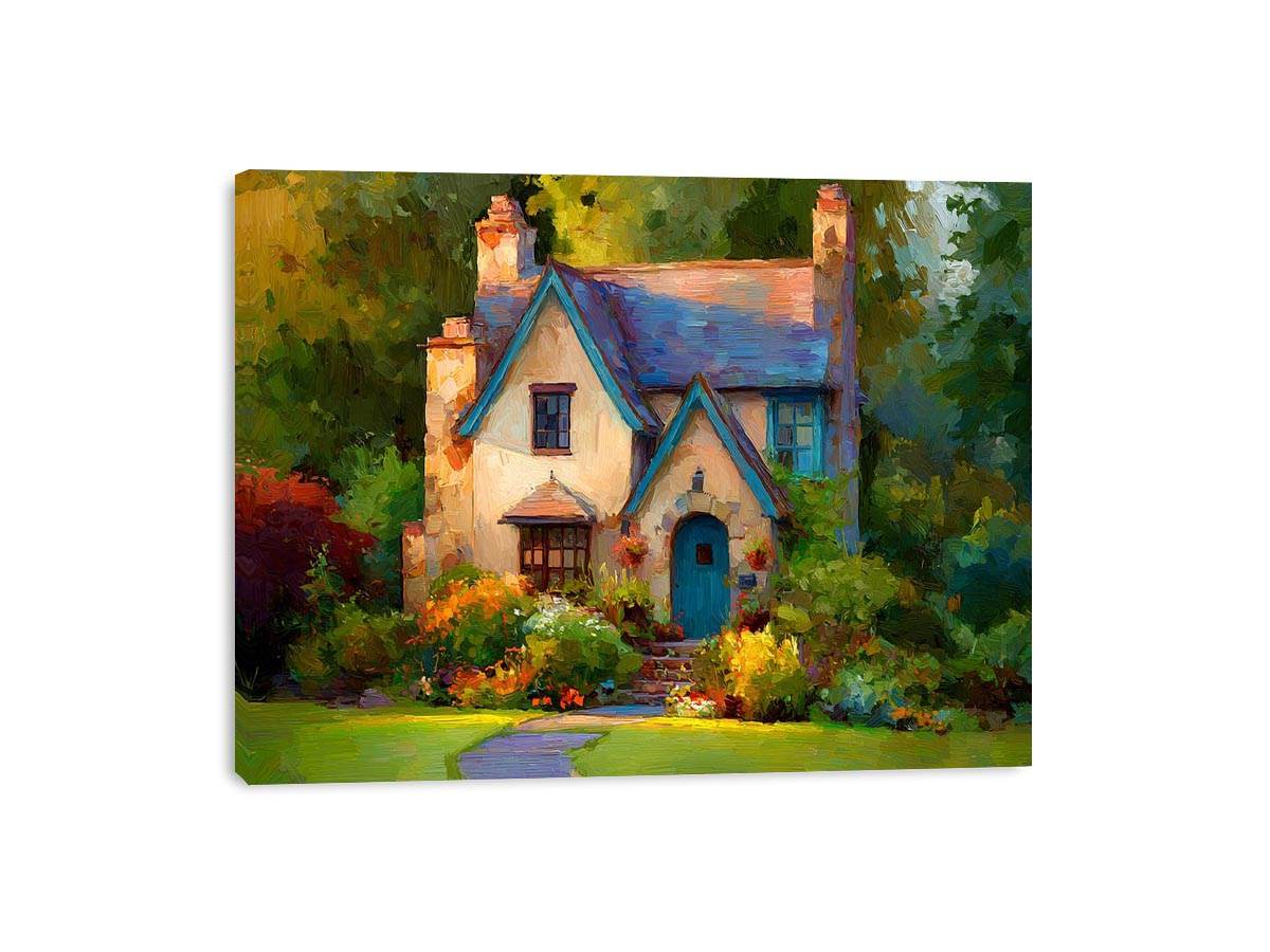 Cottage Painting  Framed Print