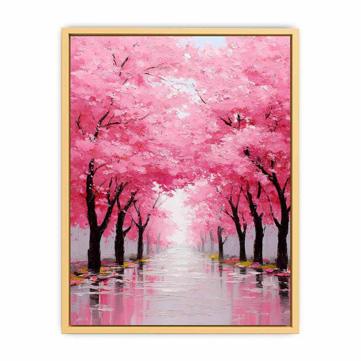Cherry Blossom Trees Streched canvas