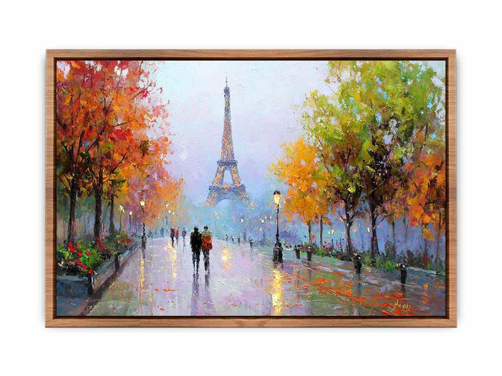 Golden Leaves of Paris Poster