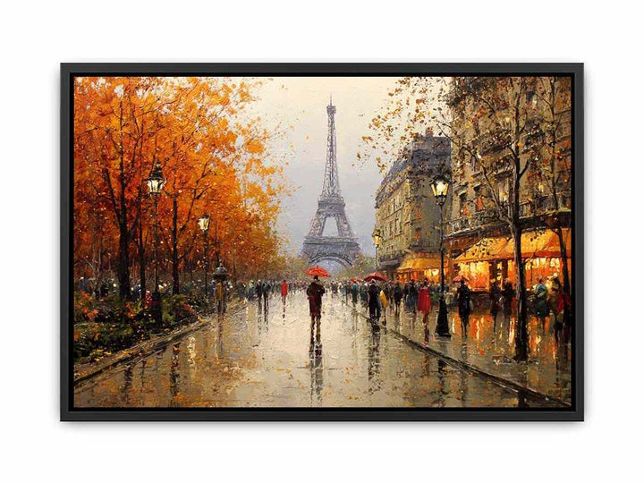 Eiffel Tower Cityscape  Canvas Print