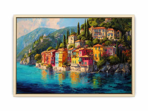 Floral mediterranean  Shoreline  Art Print
