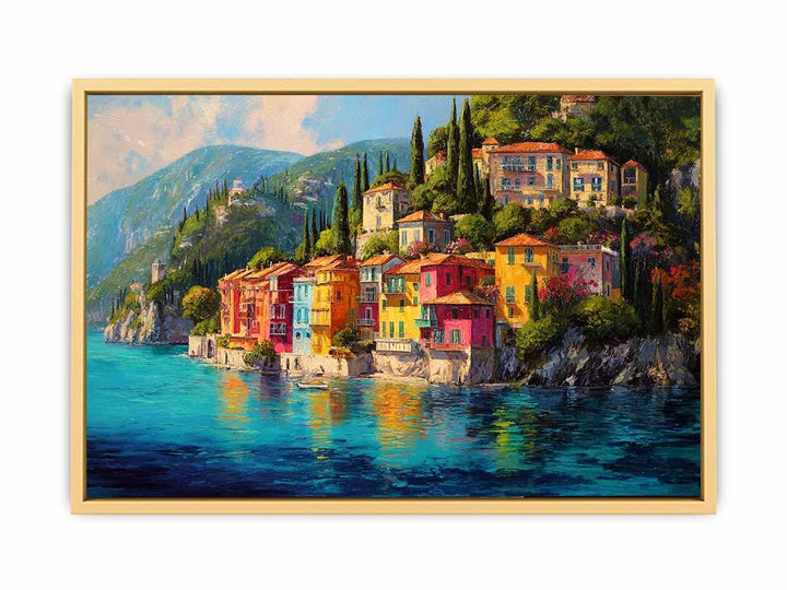 Floral mediterranean  Shoreline Streched canvas