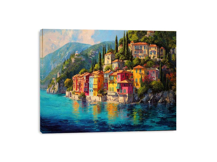 Floral mediterranean  Shoreline Painting