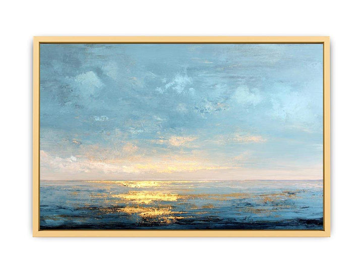 Ocean Glow Streched canvas