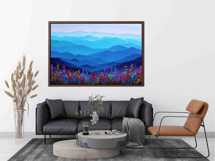 Blue Mountain Horizon Painting