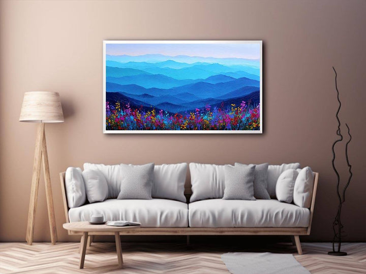 Blue Mountain Horizon Painting