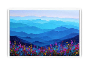 Blue Mountain Horizon Framed Print