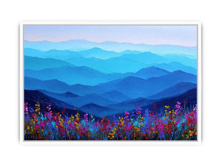 Blue Mountain Horizon Framed Print