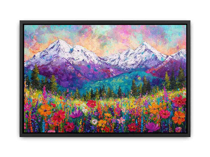 Blooming Peaks  Canvas Print