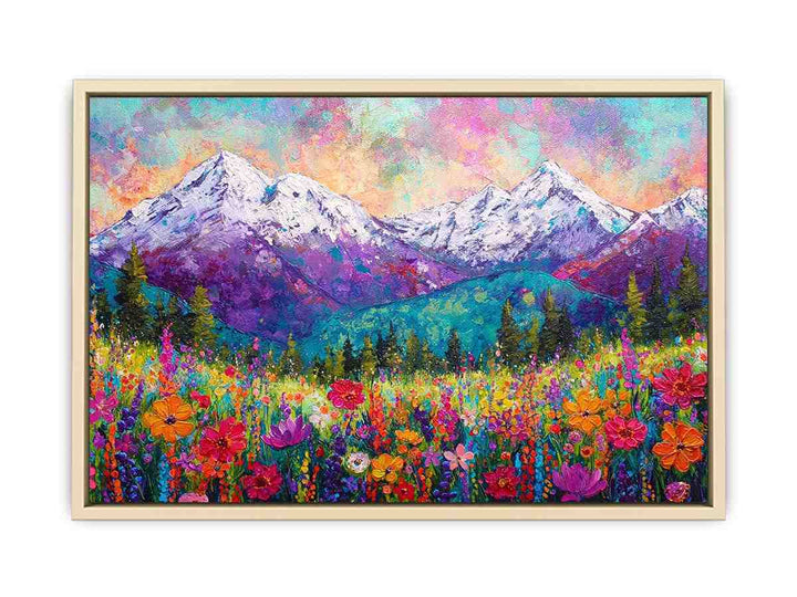 Blooming Peaks  Art Print