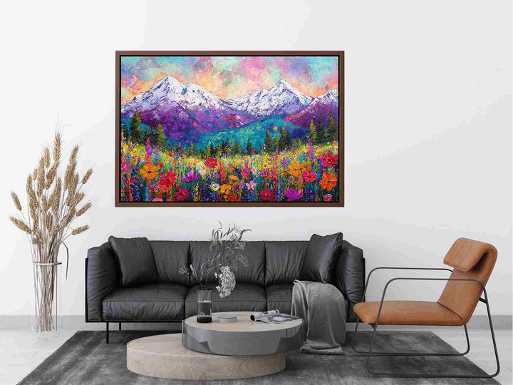 Blooming Peaks Painting