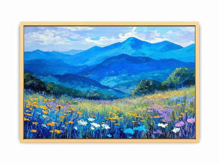 Wildflower Valley Streched canvas