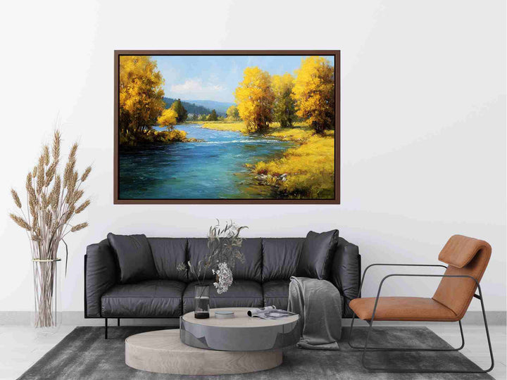 Yellow Trees Painting