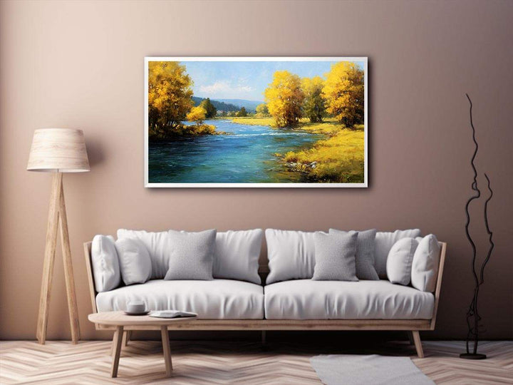 Yellow Trees Painting