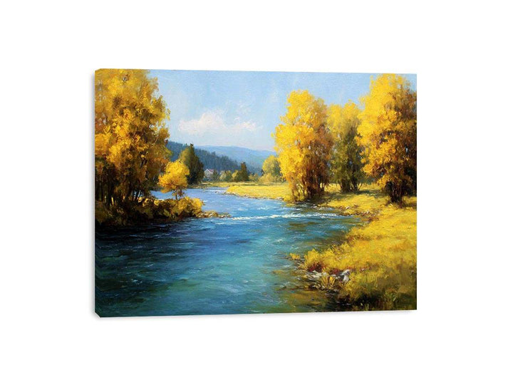 Yellow Trees Painting