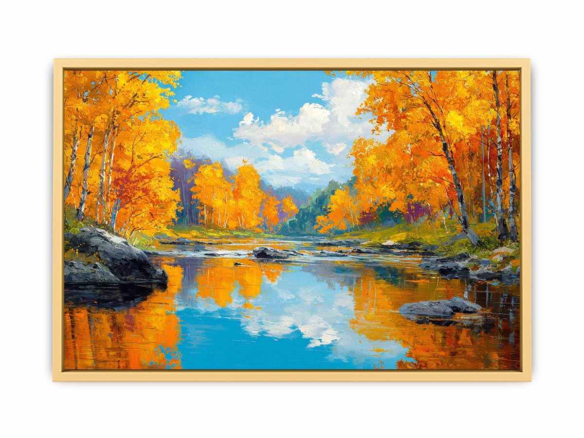 Autum Forest landscape Streched canvas