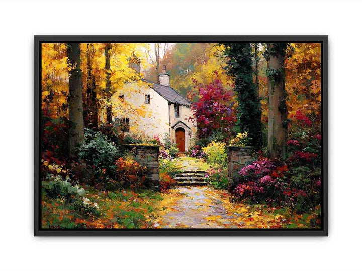 Enchanted Forest Cottage  Canvas Print