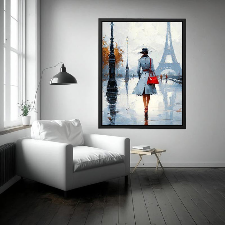 Chic Walk in Paris  Painting