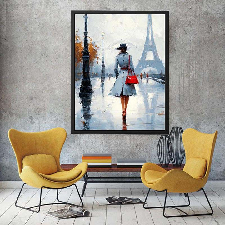 Chic Walk in Paris  Painting