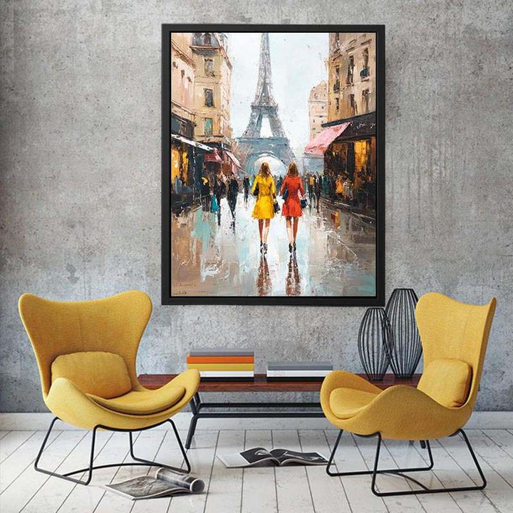 Paris City Street  Painting