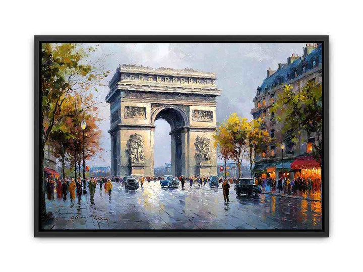Arc De Triomphe Paris  Canvas Print