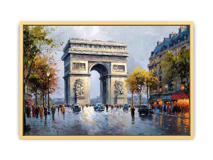 Arc De Triomphe Paris  Streched canvas