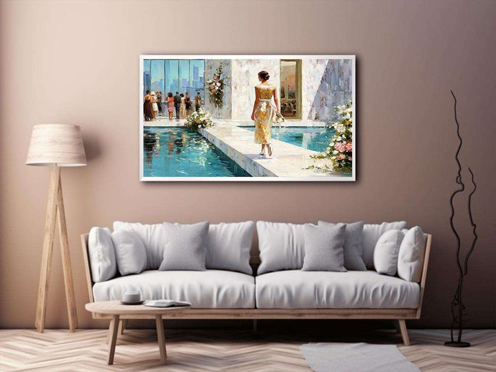 Elegant walk Canvas Print