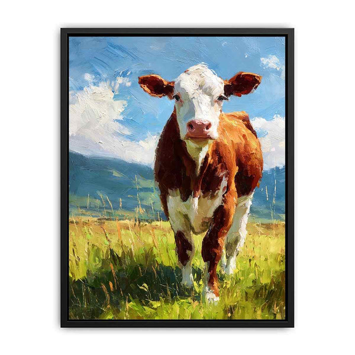 Cow Peaceful Graze  Poster