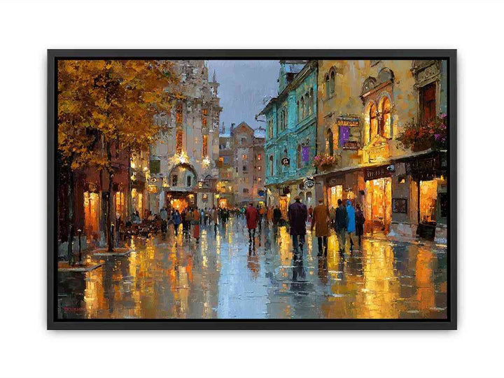 Strolling Paris Streets   Canvas Print