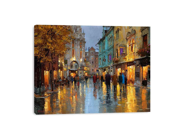 Strolling Paris Streets  Painting